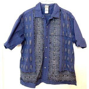 The North Face A5 Series Button Down Men's Shirt Feathers Native Print Cotton M